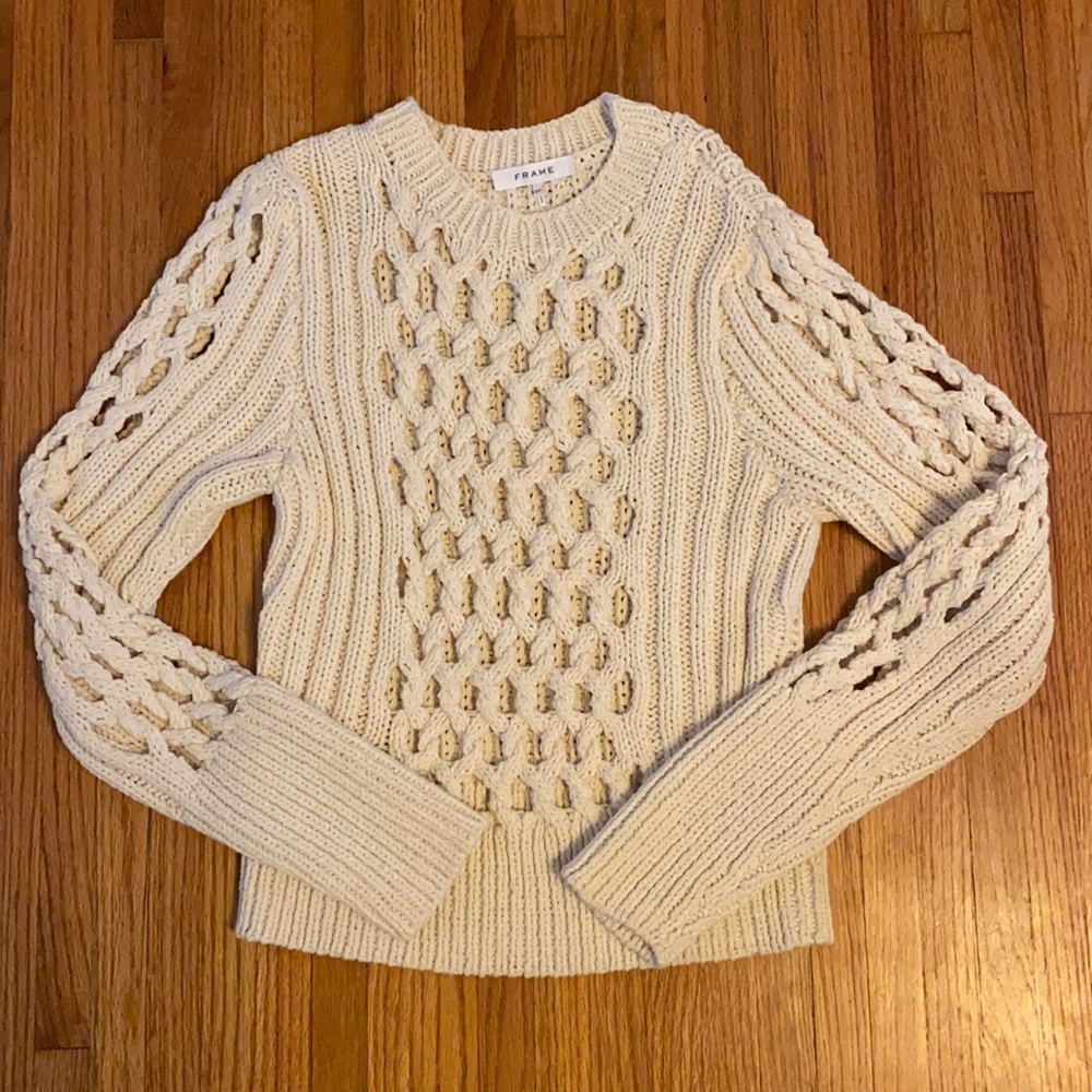 Frame Denim Cableknit Sweater - S